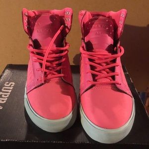 Supra Sky Top Hot Pink High Tops